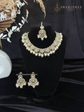 Noorika Pearl Bridal Set – Necklace, Tikka & Earrings