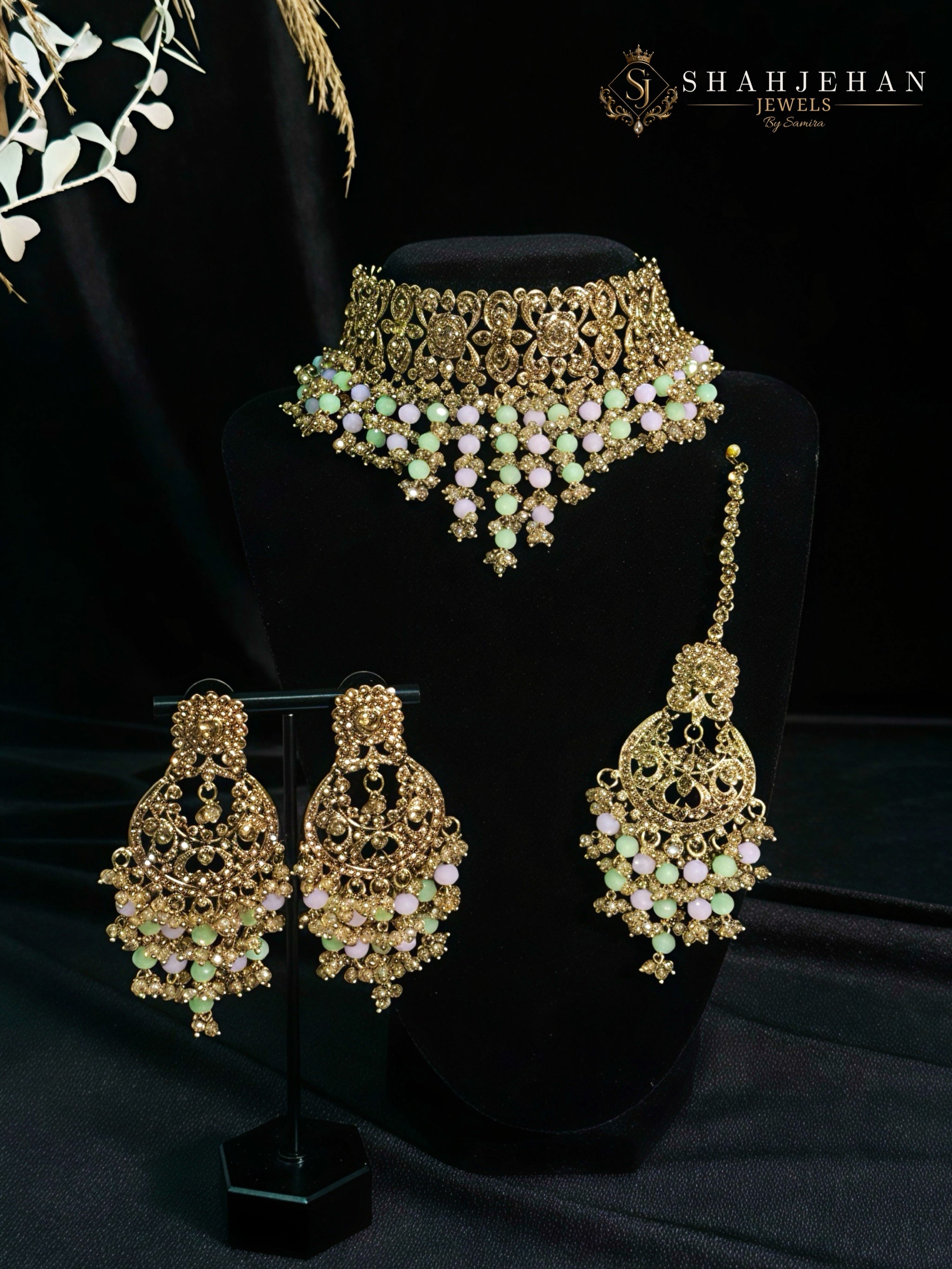 Gulnaar – The Pastel Royal Choker Set