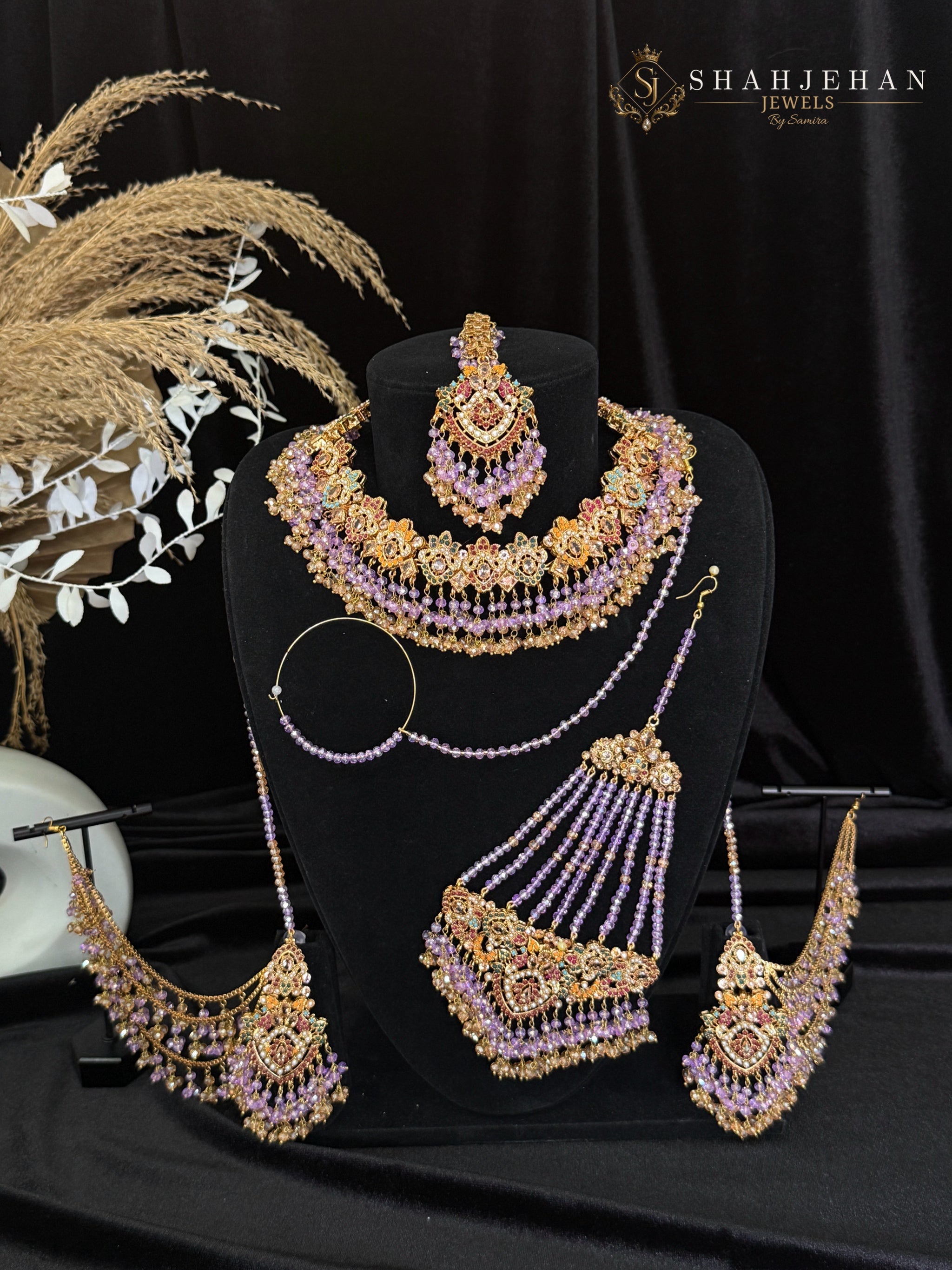 Mehrangiz Sahiba – The Lavender Royal Set