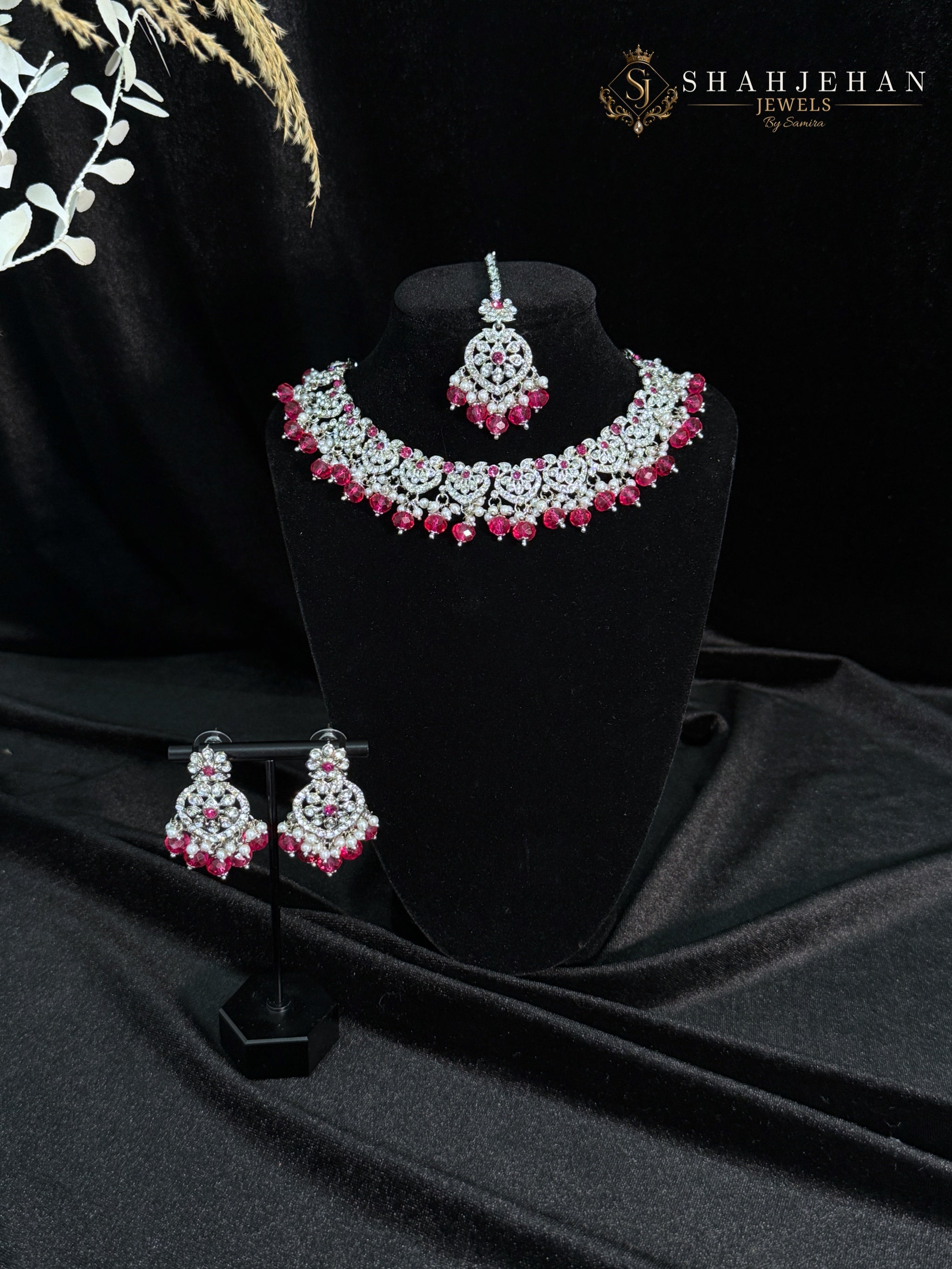 Sahira – The Blush Ruby Elegance Set