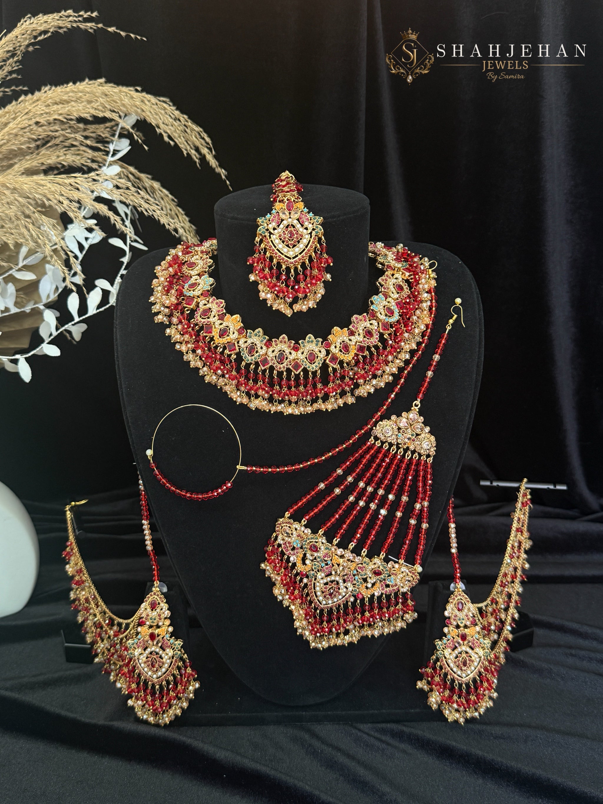 Surkh Afroz Begum – The Ruby Bridal Set